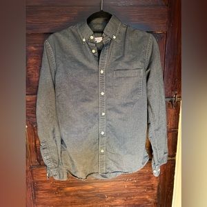 Medina Mens Gray Button Up Shirt
